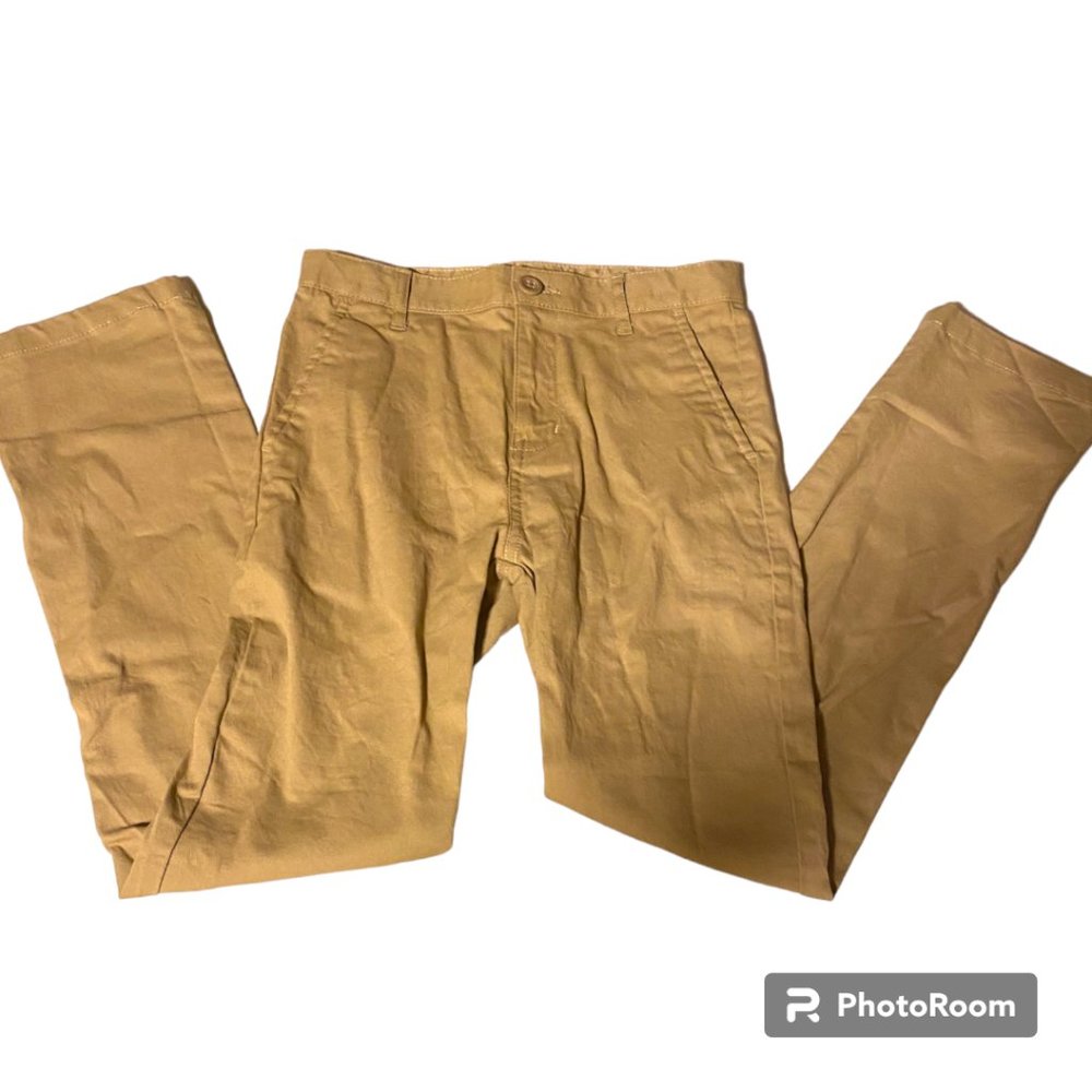 Old Navy Girl's Khaki Pants slim fit School Uniform sz 10